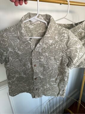 Boys makemake organic linen set